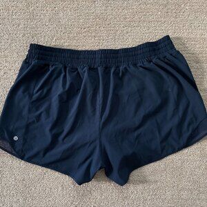 Lululemon Hotty Hot High-Rise 4" Lined Short - Size 18 True Navy